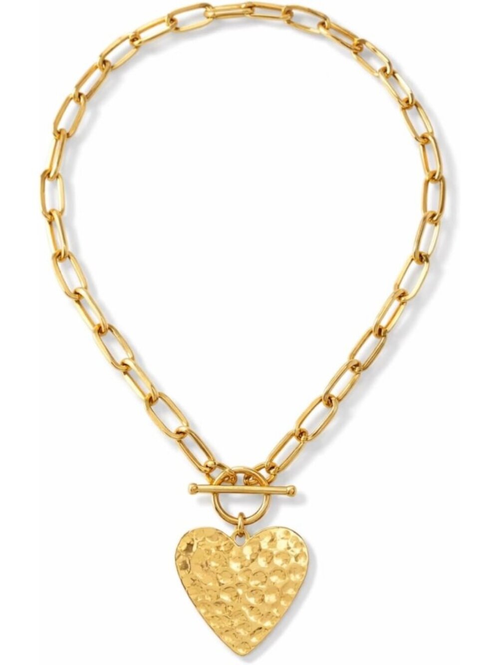 Chunky Gold Chain Necklace for Women | Link Charm Toggle Clasp | Statement